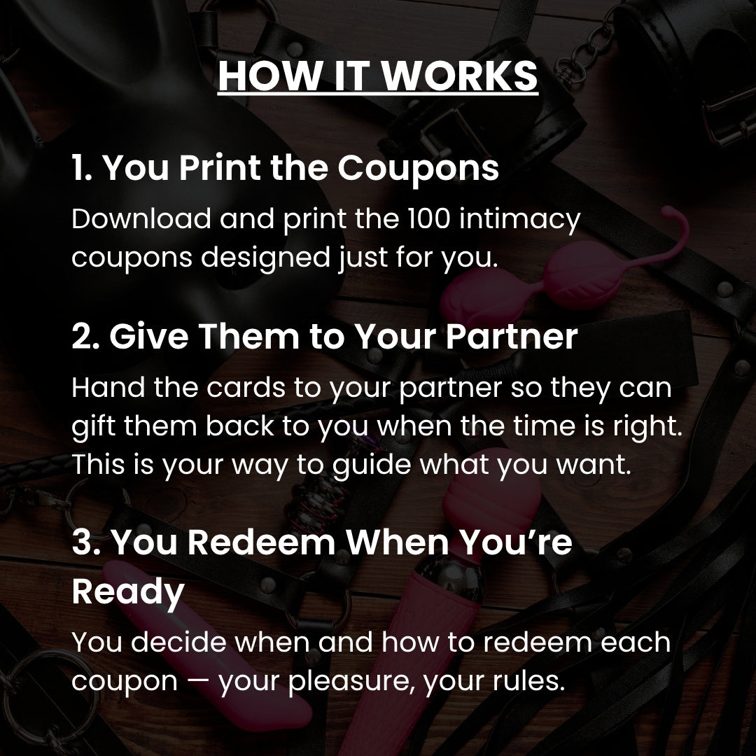 100 Intimacy Coupons for Her