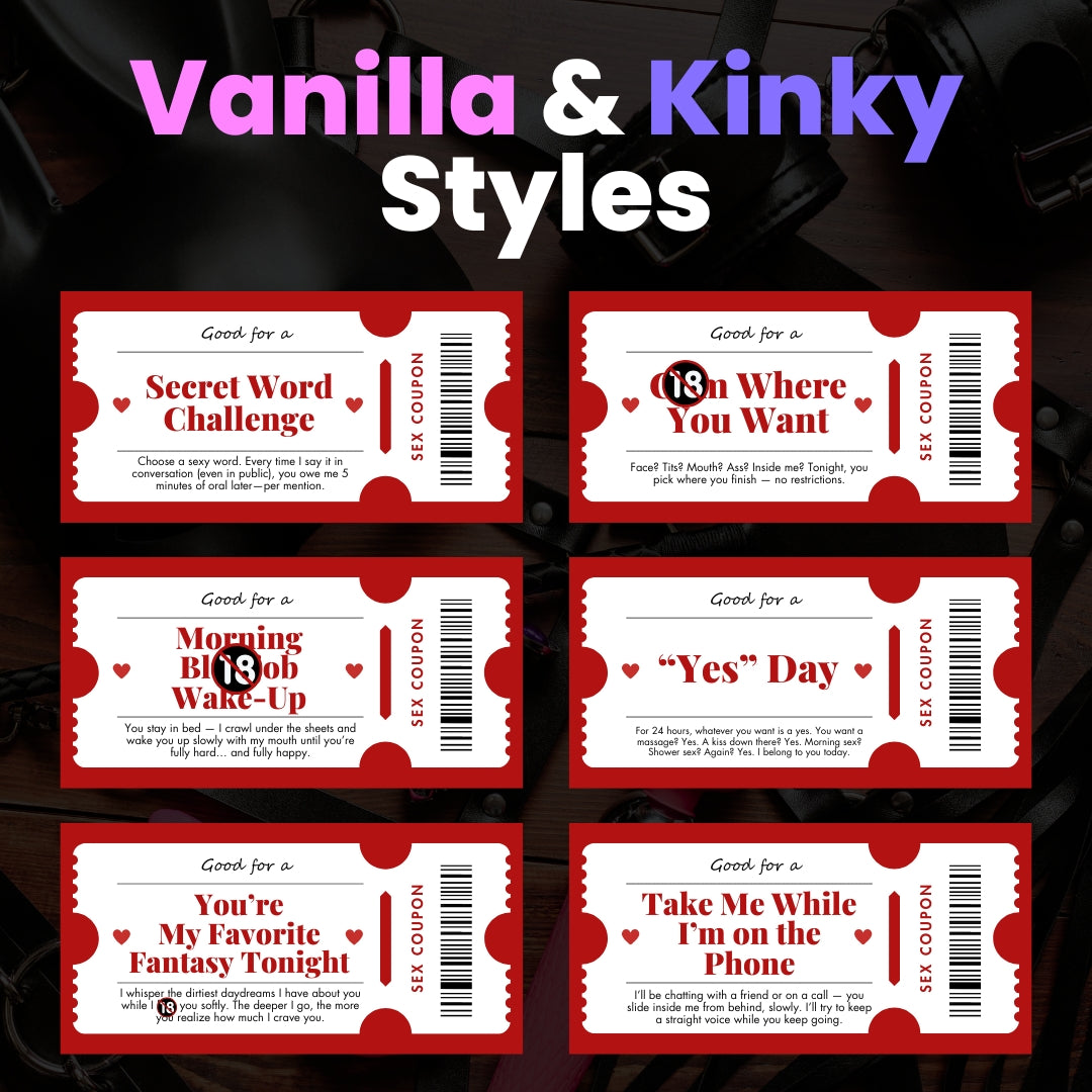 100 Intimacy Coupons for Him