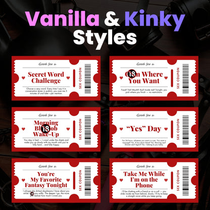 100 Intimacy Coupons for Him